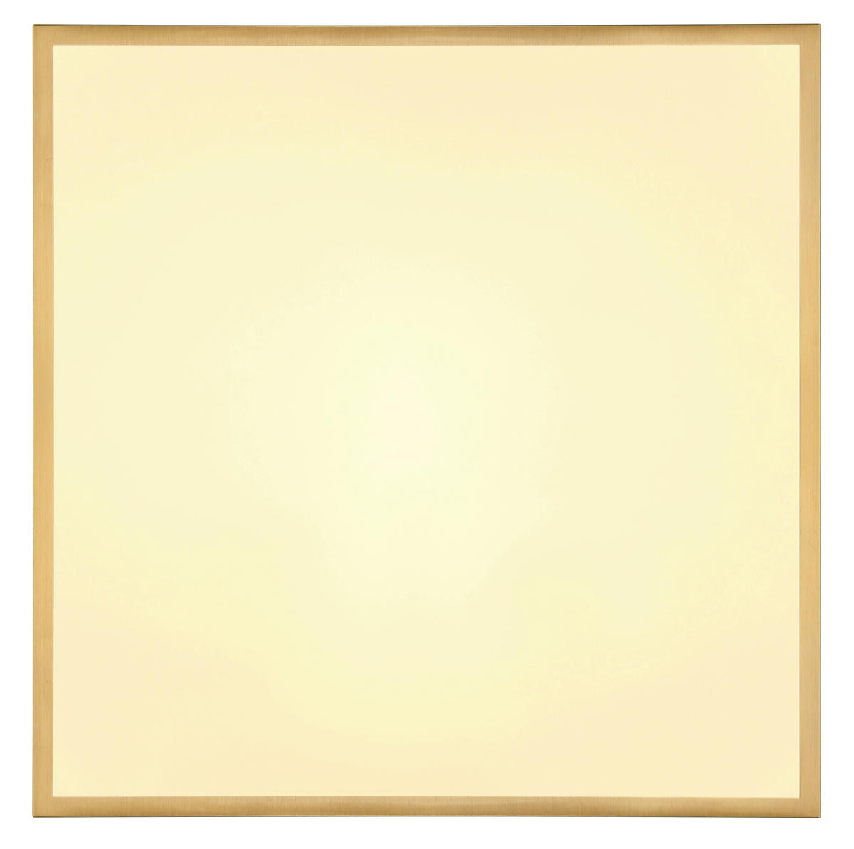 STROPNÉ LED SVIETIDLO, 45/46/3 cm - opálová/mosadzná, Konventionell, kov/plast (45/46/3cm) - Globo