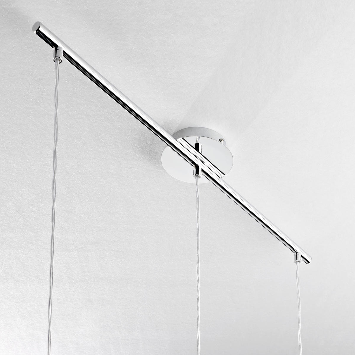ZÁVĚSNÉ SVÍTIDLO, 72,5/110 cm  - barvy chromu, Basics, kov/sklo (72,5/110cm) - Eglo