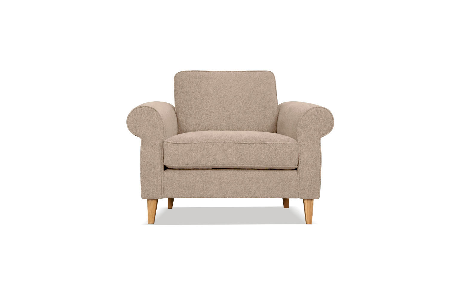 SESSEL in Hellbraun  - Hellbraun, Design, Textil (104/82/91cm) - Livetastic