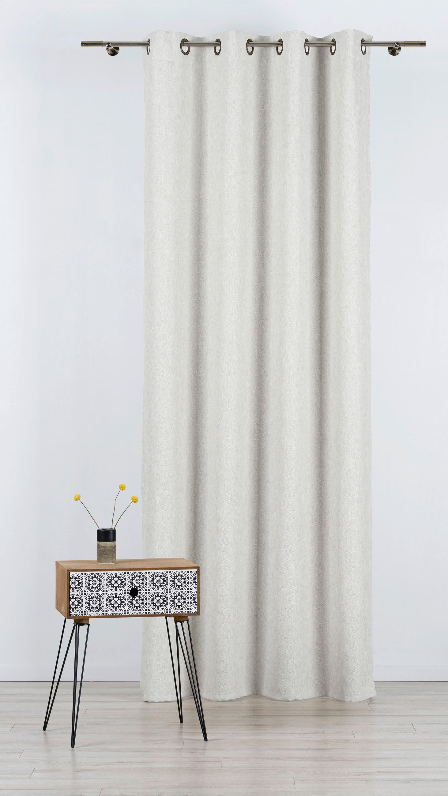 Material Perdele Și Draperii obscuritate  - alb, Basics, textil (45/280cm)