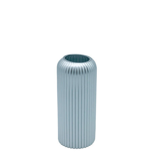 VÁZA  - ezüst, Basics, Üveg (8,8/20,1cm)