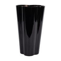 VÁZA, sklo, 25 cm - černá, Basics, sklo (25/15/15cm)