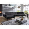 WOHNLANDSCHAFT in Webstoff Anthrazit  - Anthrazit/Schwarz, Design, Textil/Metall (180/344/208cm) - Dieter Knoll