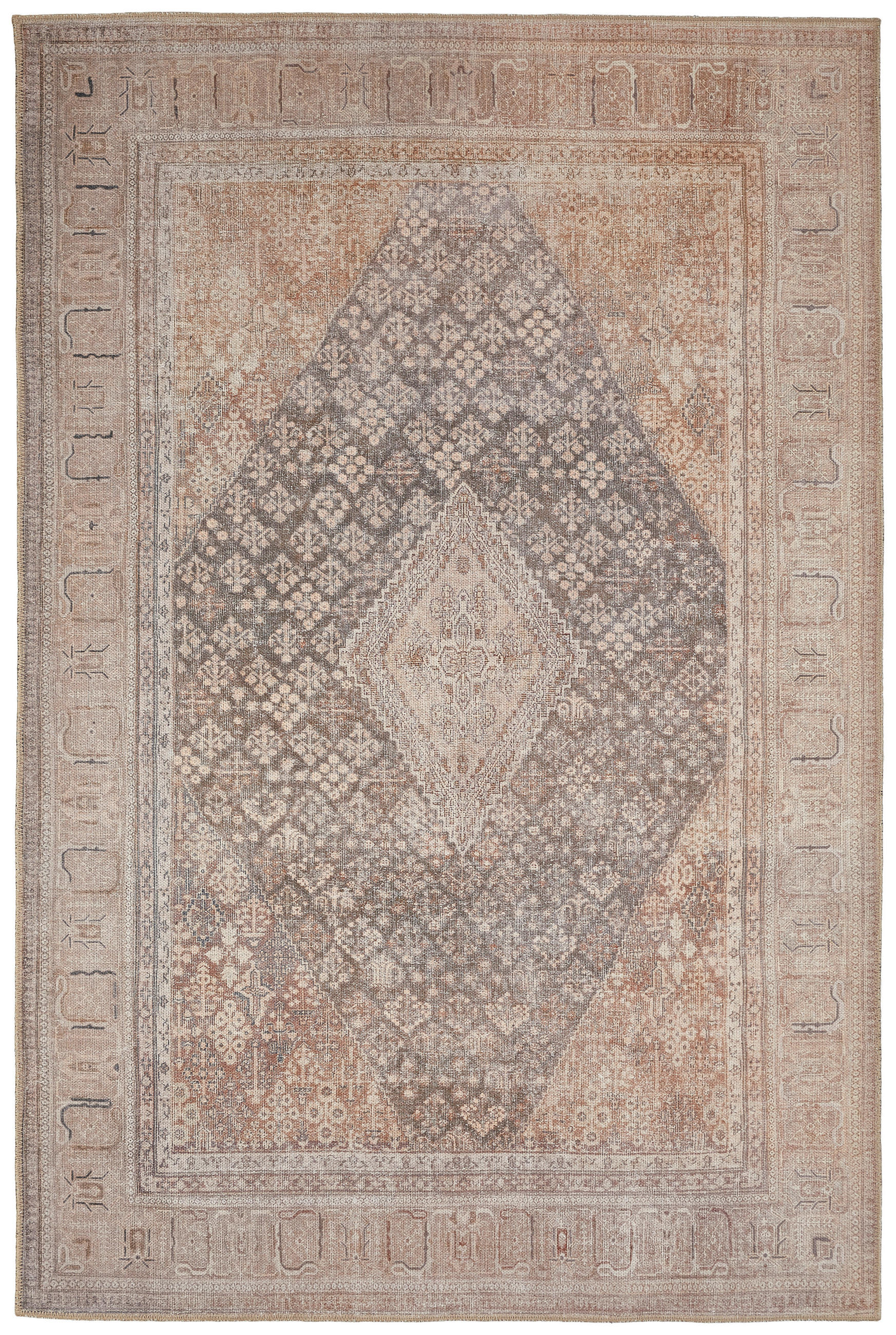 VINTAGE-TEPPICH 135/190 cm Bidjar Modern Braun rechteckig  - Braun, LIFESTYLE, Textil (135/190cm) - Novel