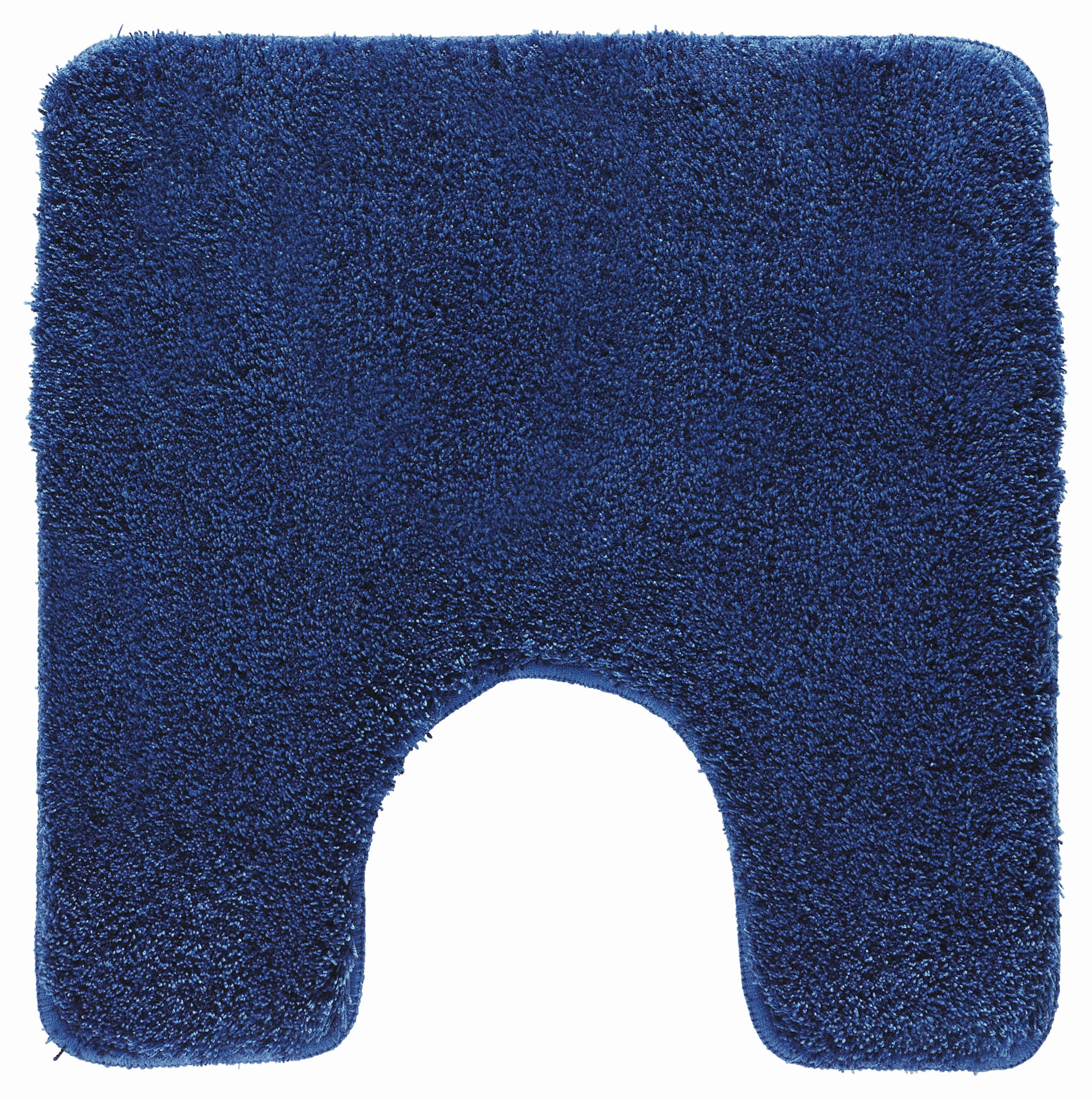 WC-VORLEGER Dunkelblau 55/55 cm  - Dunkelblau, Basics, Kunststoff/Textil (55/55cm) - Kleine Wolke