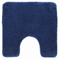 WC-VORLEGER Dunkelblau 55/55 cm  - Dunkelblau, Basics, Kunststoff/Textil (55/55cm) - Kleine Wolke