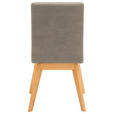 STUHL  in Mikrofaser Holz, Textil  - Beige/Grau, Design, Holz/Textil (45/102/56cm) - Novel