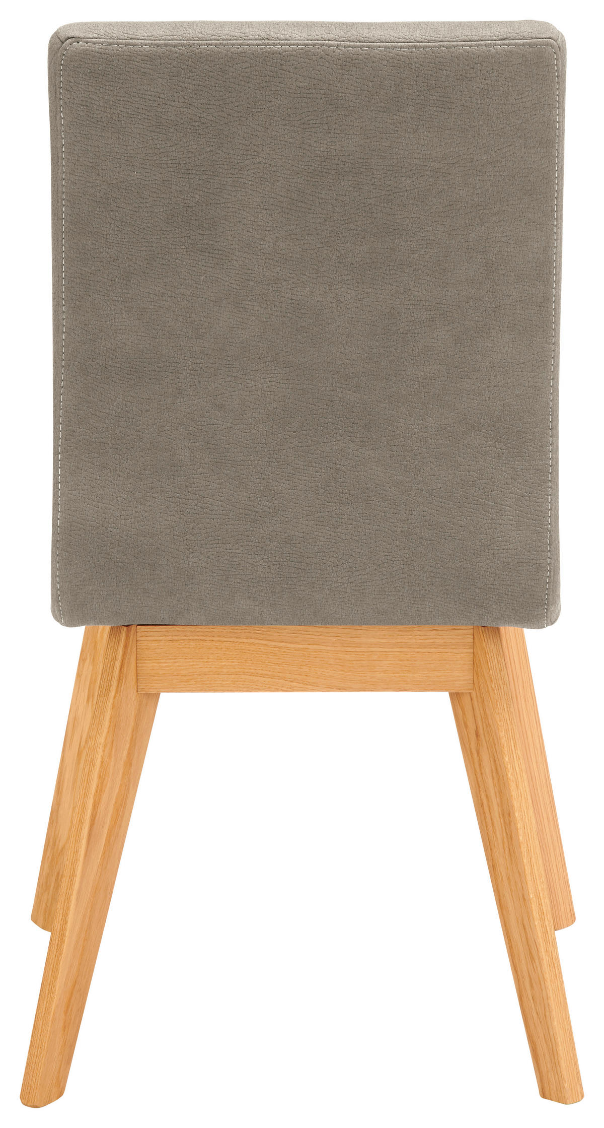STUHL  in Mikrofaser Holz, Textil  - Beige/Grau, Design, Holz/Textil (45/102/56cm) - Novel