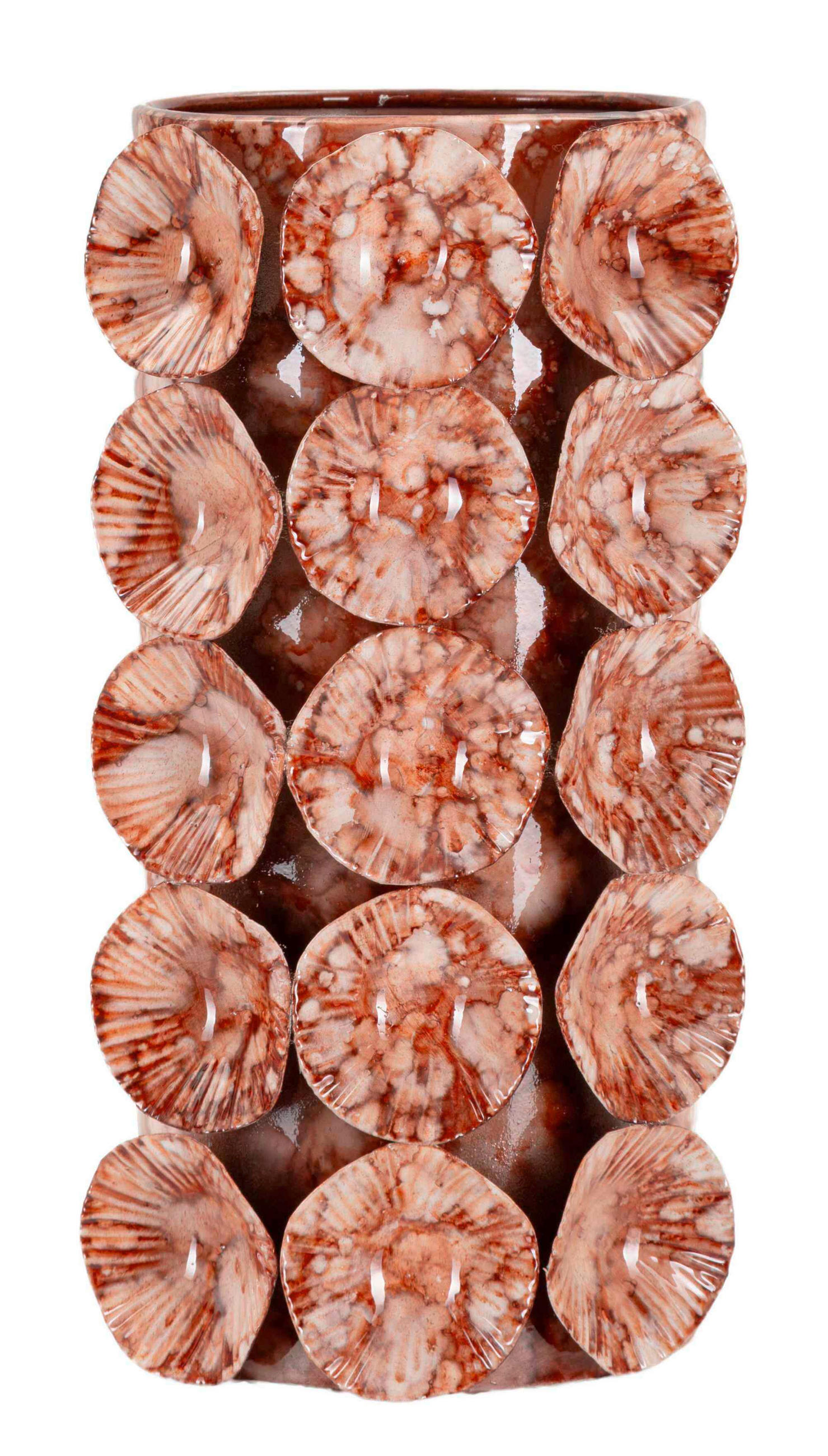 Vase Pot Drop Dunkelrot B: 12,5 Cm