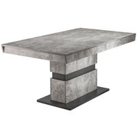 ESSTISCH Grau, Dunkelgrau rechteckig  ausziehbar, lichtecht, in verschiedenen Größen erhältlich, in verschiedenen Holzdekoren erhältlich  - Dunkelgrau/Grau, MODERN, Holzwerkstoff (160/90/75cm) - MID.YOU