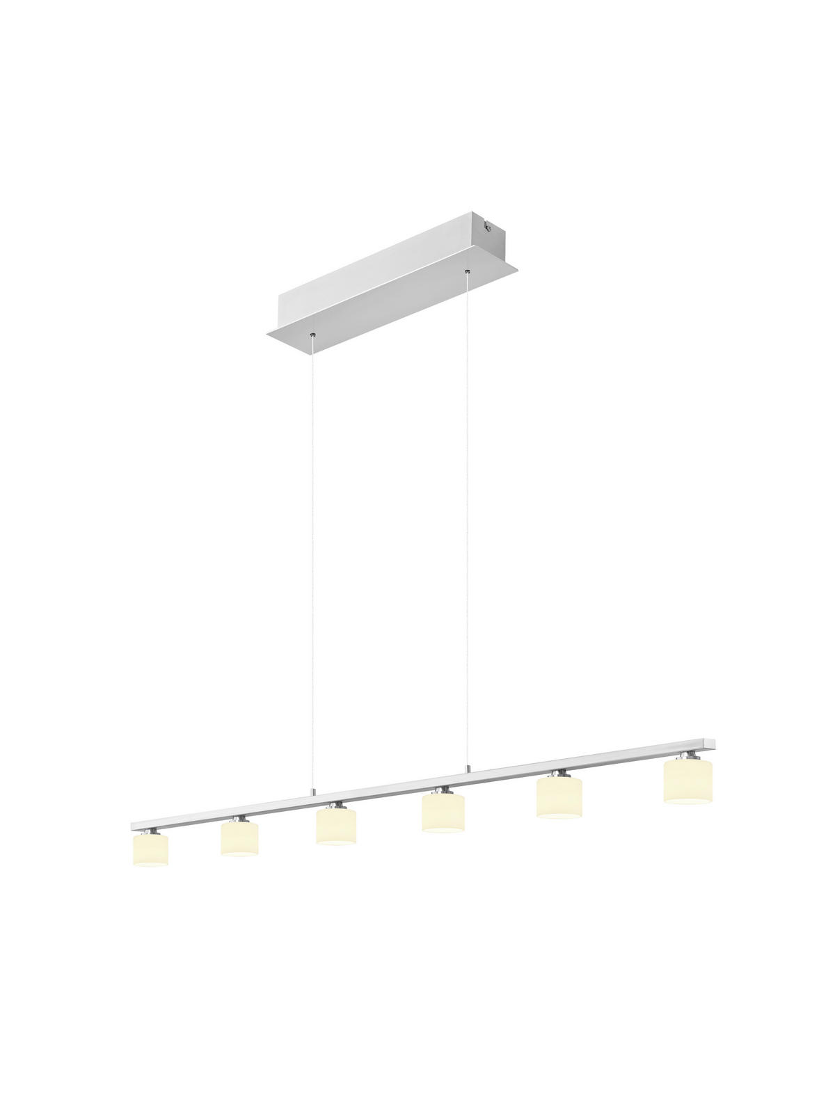 LED-HÄNGELEUCHTE 114/20/150 cm  - Nickelfarben, Design, Metall (114/20/150cm) - Hell