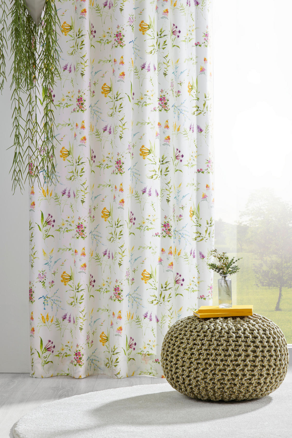 DEKOSTOFF per lfm blickdicht  - Multicolor, Trend, Textil (145cm) - Landscape