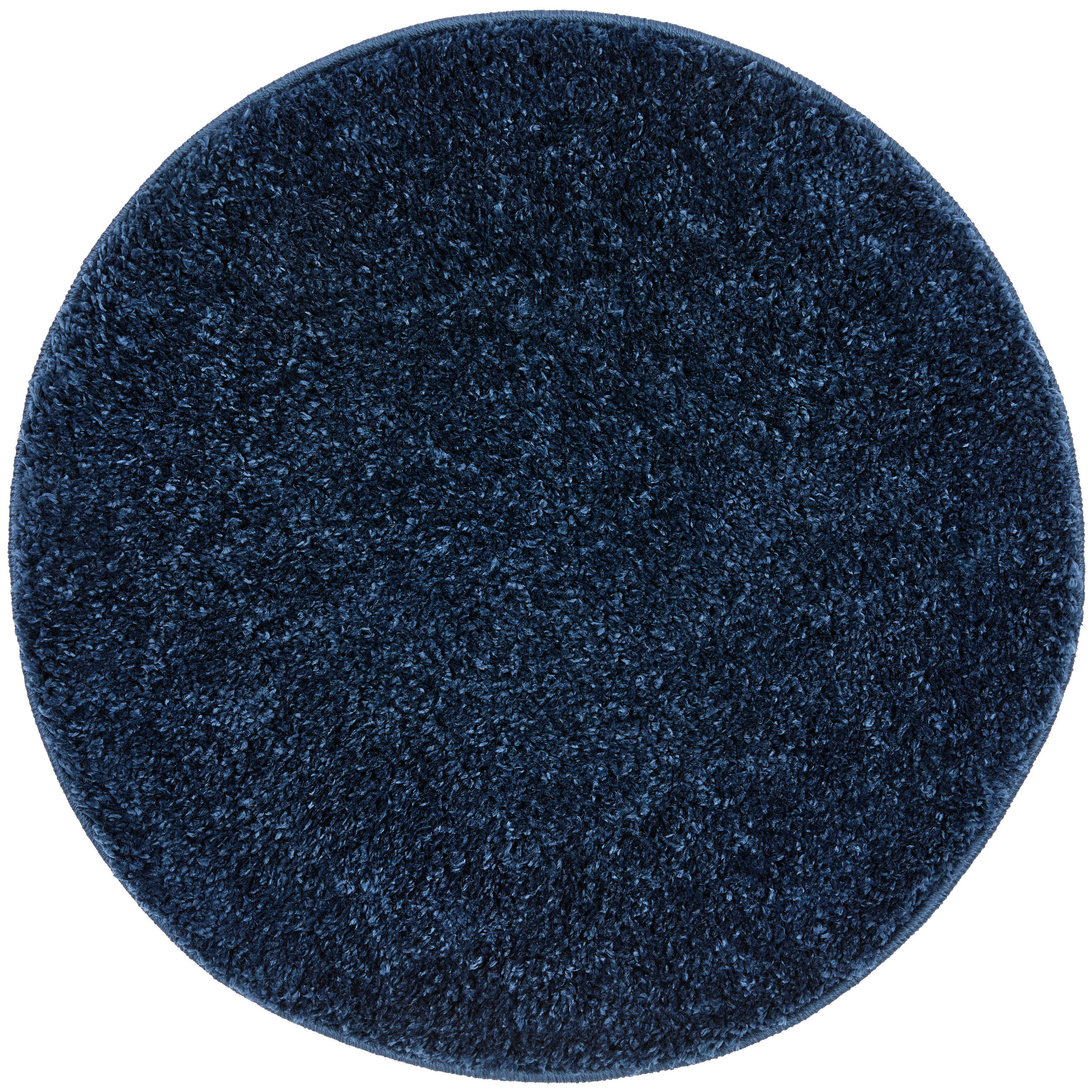 Hochflor Teppich Blau Steve Rund Ø 67 Cm
