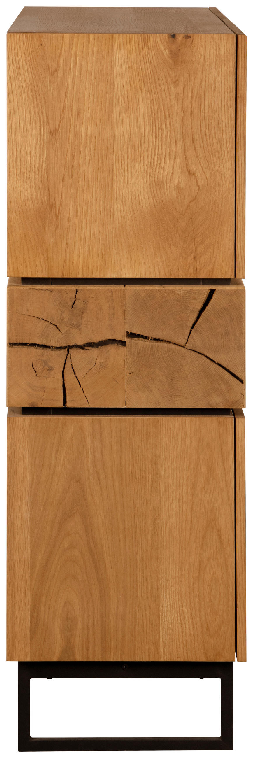 SIDEBOARD 120/119/40 cm  in Schwarz, Eichefarben  - Eichefarben/Schwarz, Design, Holz/Holzwerkstoff (120/119/40cm) - MID.YOU