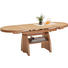 COUCHTISCH Wildeiche furniert Eichefarben - Eichefarben, KONVENTIONELL, Metall (125(165,5)/71/56-75cm) - Venda