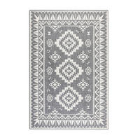 OUTDOORTEPPICH 80/150 cm Gemini Silberfarben, Weiß  - Silberfarben/Weiß, Design, Kunststoff/Textil (80/150cm) - Elle Decoration