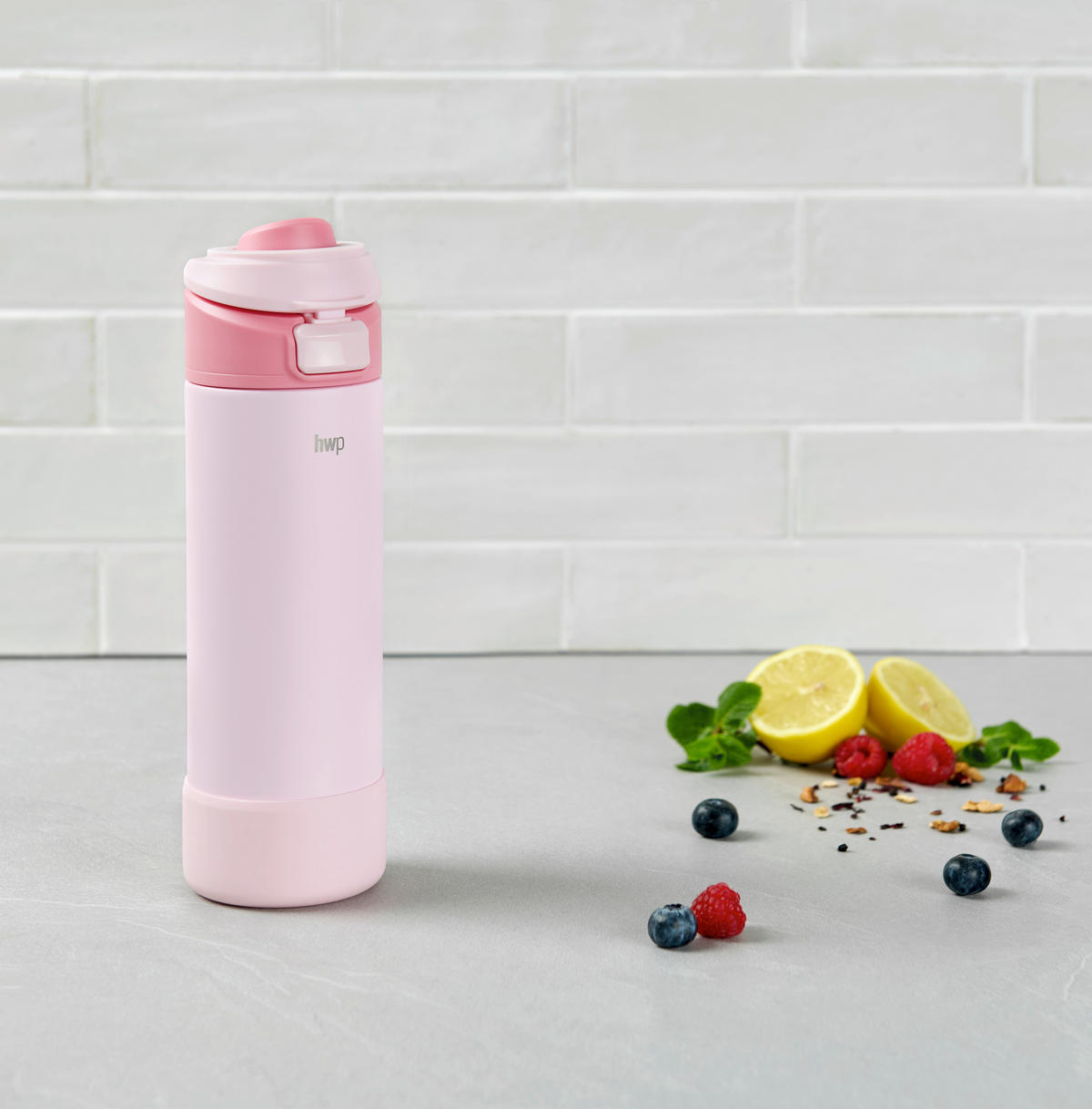 THERMOSFLASCHE 0.71 l  - Rosa, Trend, Kunststoff/Metall (7,5/26,5cm) - Homeware Profession.