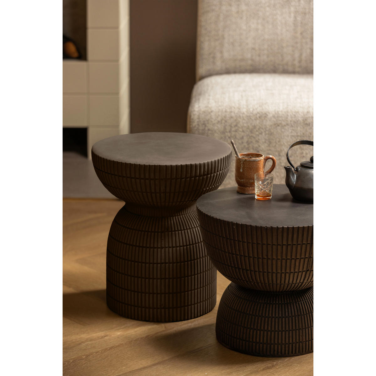 COUCHTISCH in Kunststoff 40/40/35 cm  - Dunkelbraun/Braun, Design, Kunststoff (40/40/35cm) - Livetastic