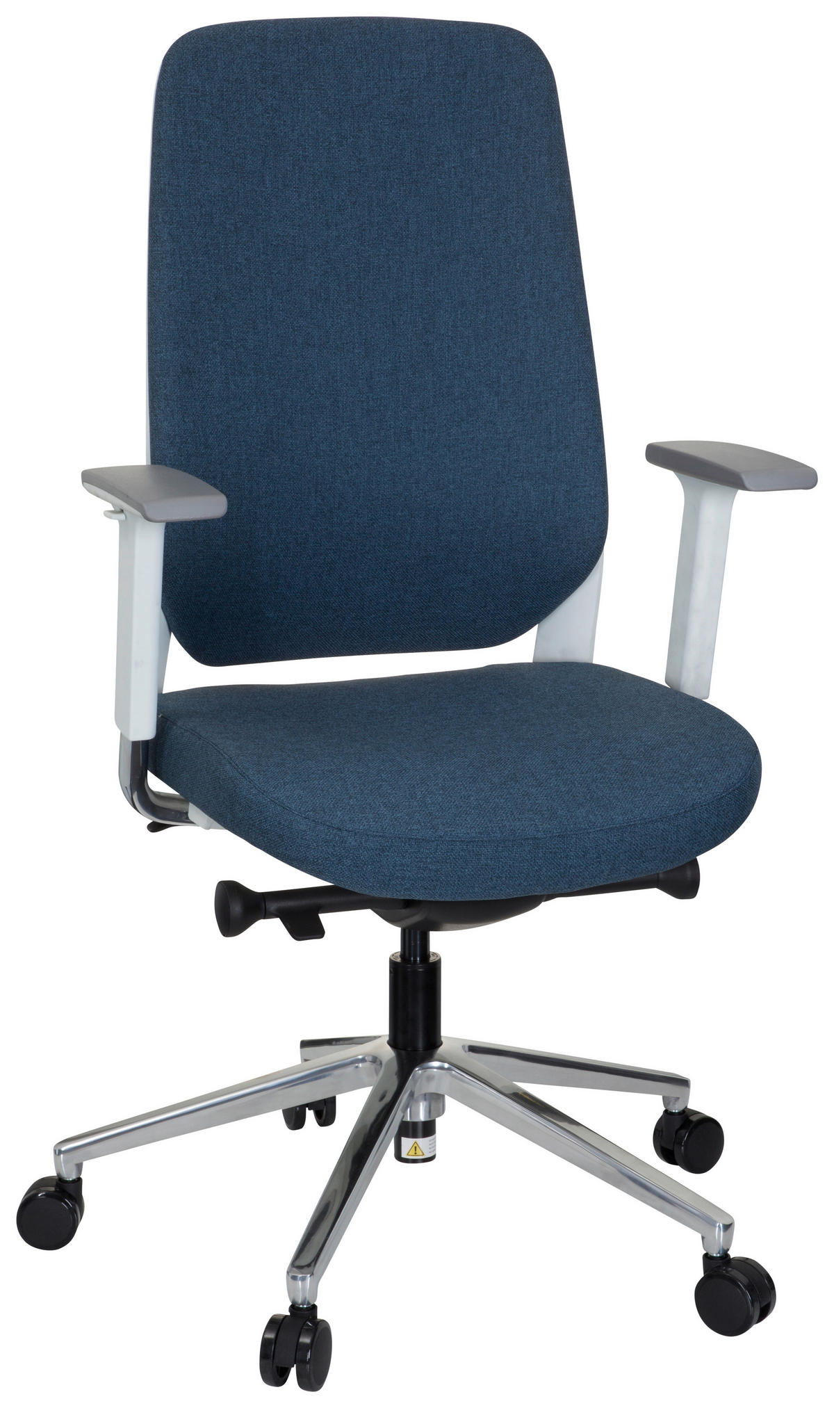 OTOČNÁ STOLIČKA, plochá tkanina, modrá, biela - modrá/biela, Modern, kov/textil (56/131/67cm) - MID.YOU