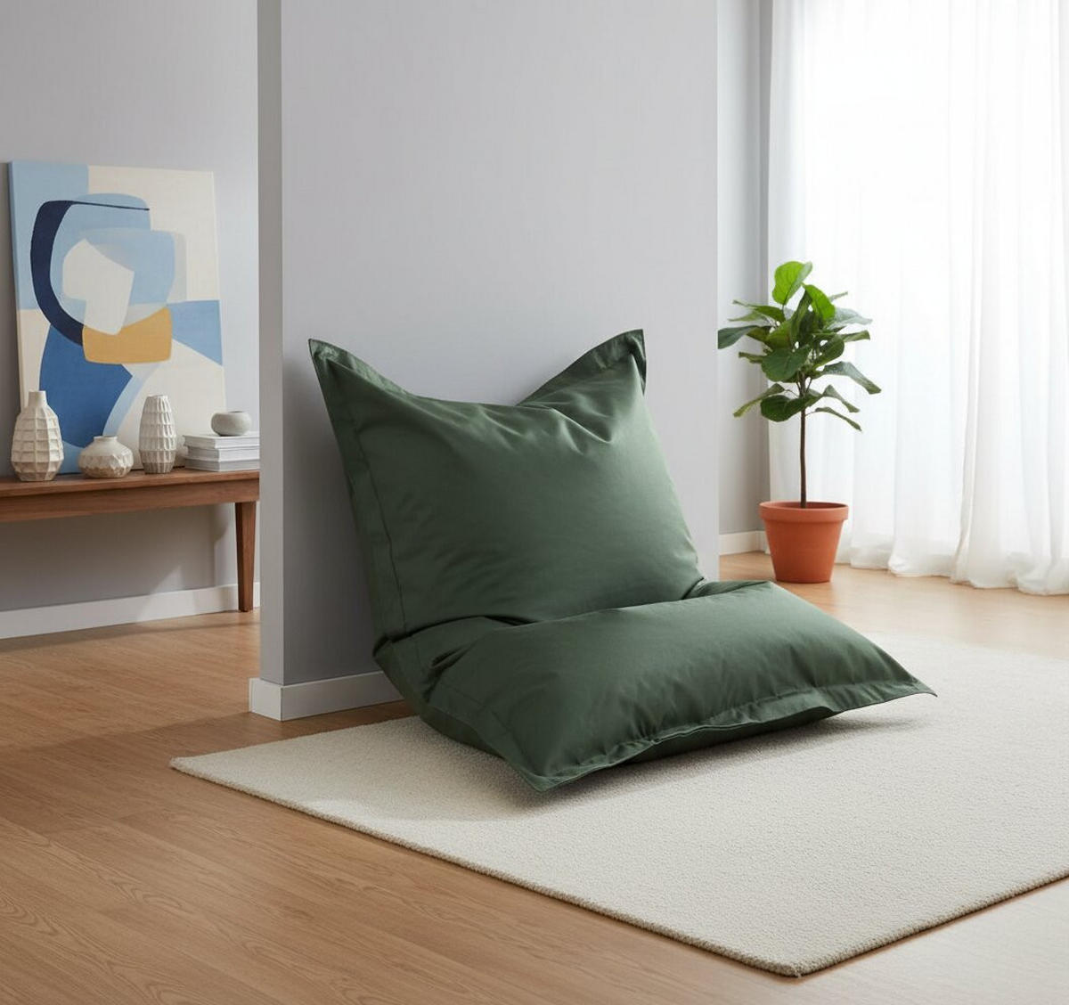 SITZSACK 380 l  - Grün, Design, Textil (140/180/14cm) - Boxxx