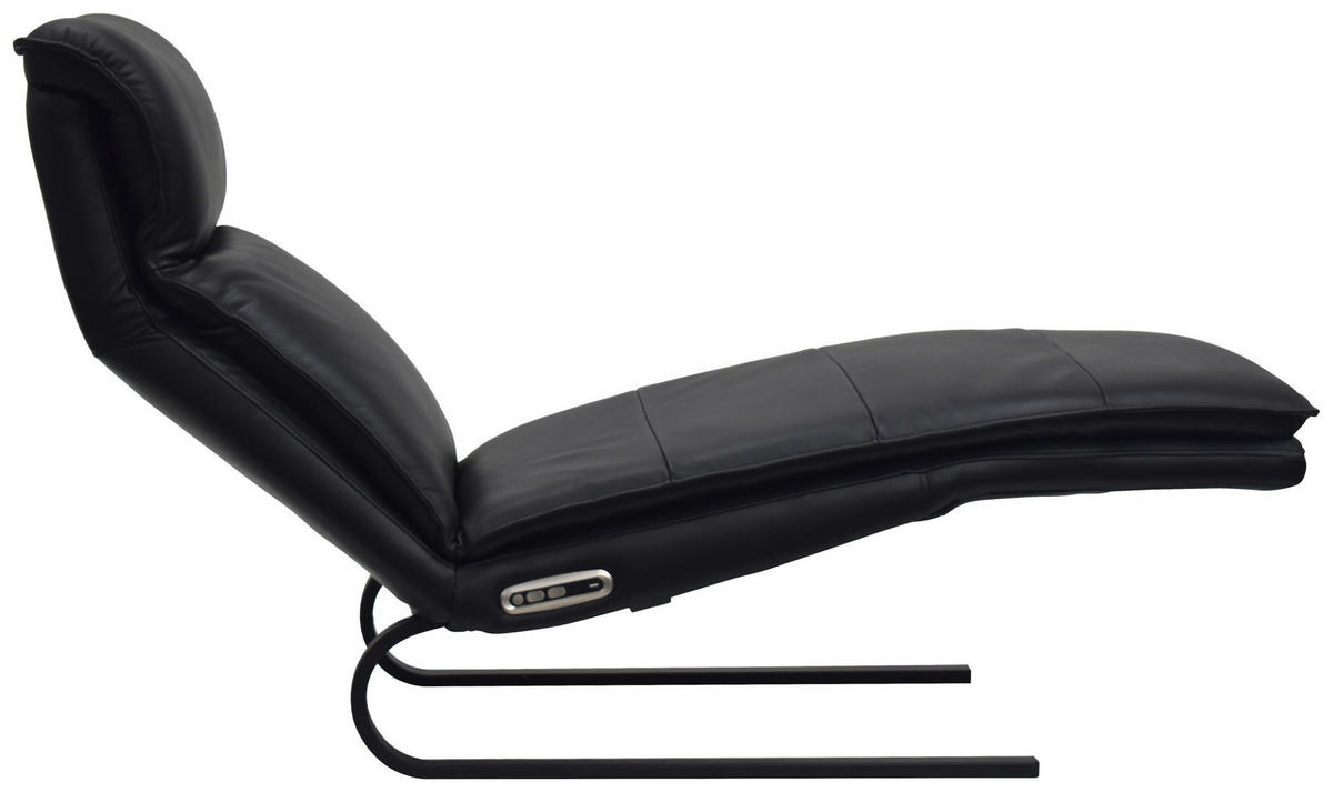 RELAXLIEGE Kombination Echtleder/Lederlook Lederlook Schwarz  - Schwarz, Design, Leder/Textil (69/108-86/134-178cm) - Lomoco