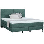 BOXSPRINGBETT 200/200 cm  in Grün  - Schwarz/Grün, KONVENTIONELL, Textil/Metall (200/200cm) - Dieter Knoll
