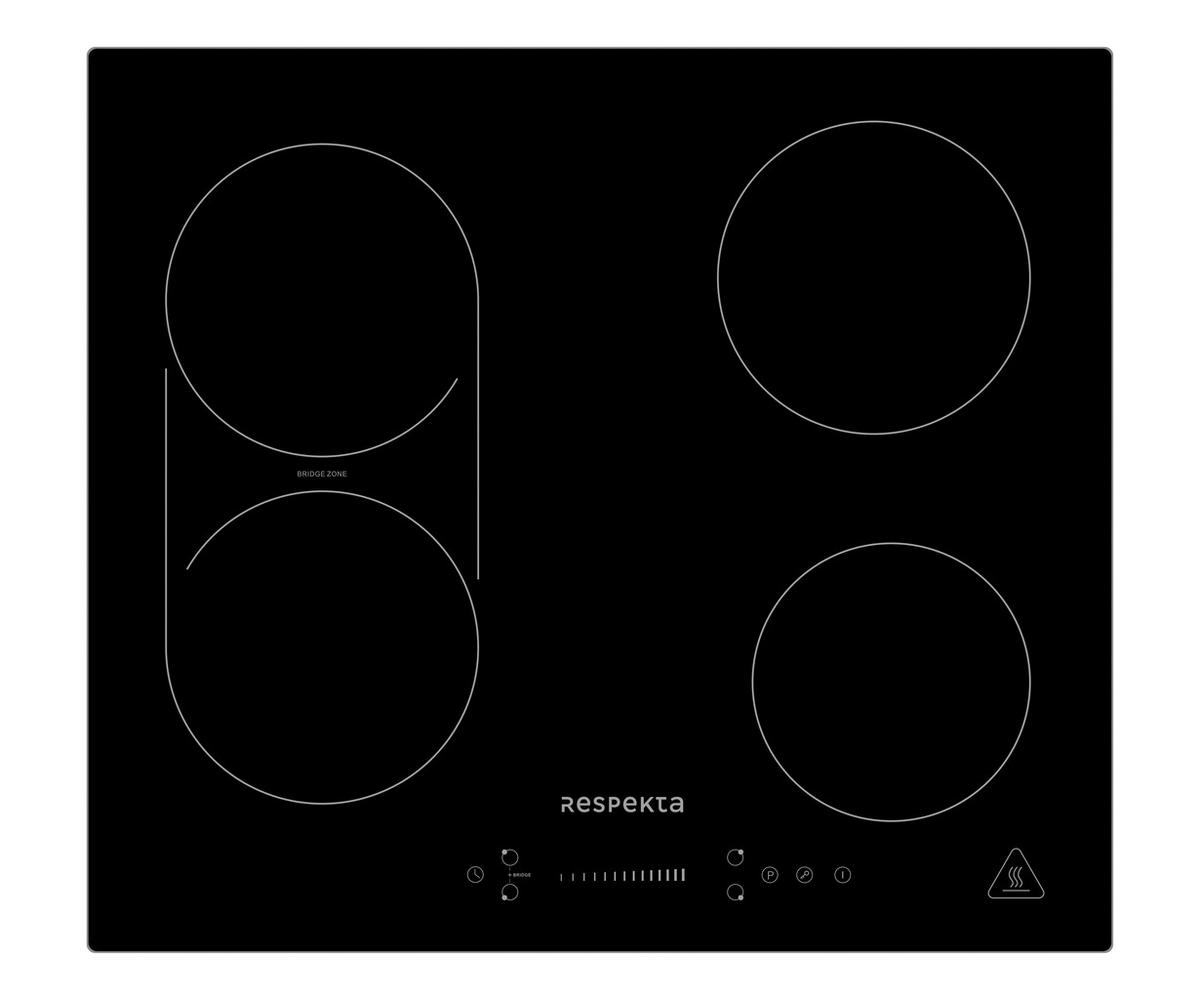 BACKOFENSET ASET1406600I  - Edelstahlfarben/Schwarz, Trend, Glas/Metall (59,5/59,5/56,5cm) - Respekta