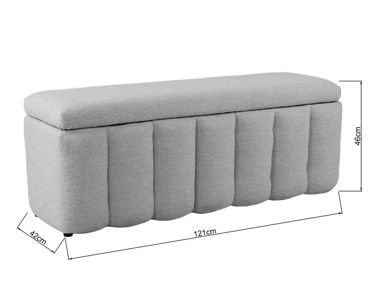SITZBANK 120/46/41 cm Webstoff Grün Kunststoff  - Schwarz/Grün, Design, Kunststoff/Textil (120/46/41cm) - Novel