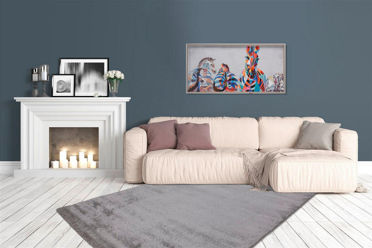 TEPPICH 80/150 cm Saint Lucia 725 Silber Grau  - Grau, KONVENTIONELL, Textil (80/150cm)