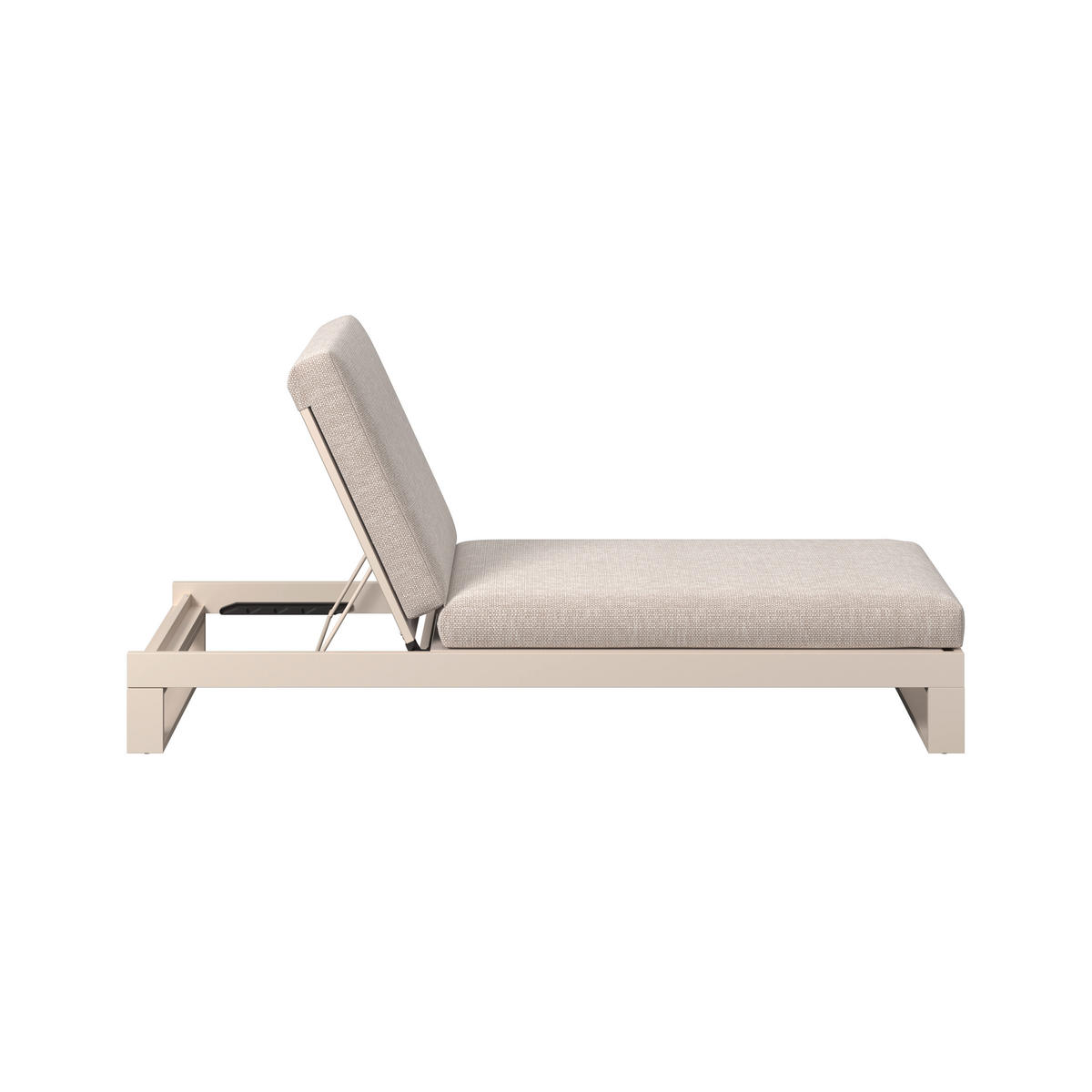 KERTI NAPOZÓÁGY 72/25/200 cm  - bézs, Design, textil/fém (72/25/200cm) - Amatio