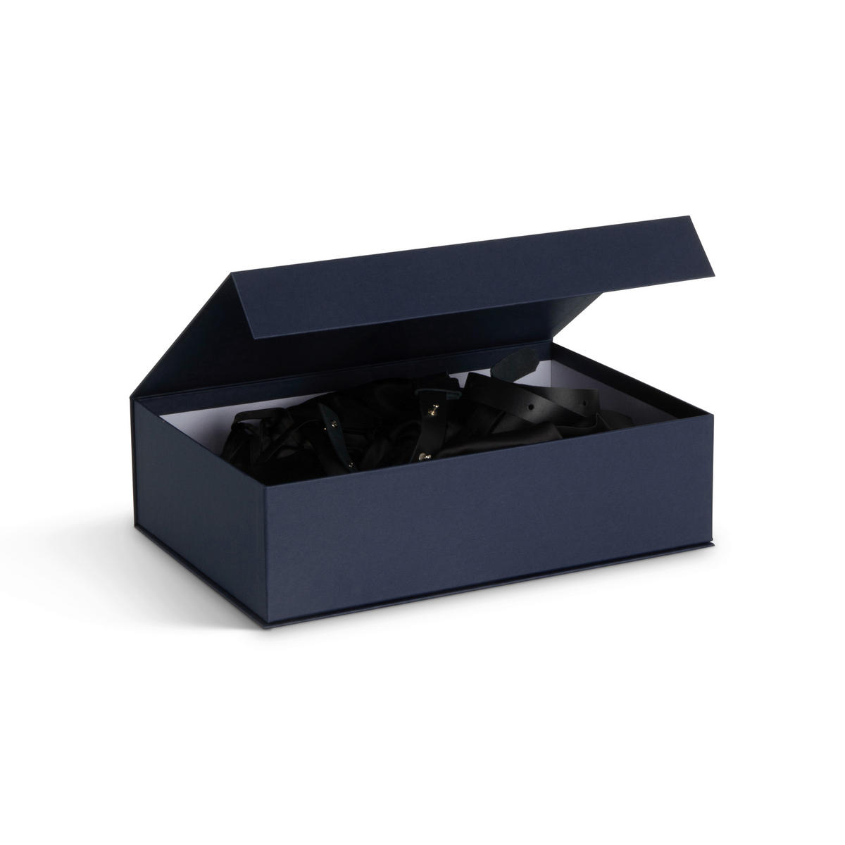 AUFBEWAHRUNGSBOX    25/36.5/10.5 cm  - Dunkelblau, Basics, Karton/Papier (25/36.5/10.5cm)