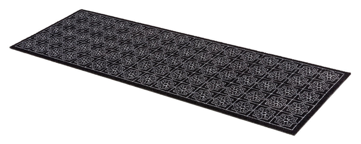 OTIRAČ ZA OBUĆU 50/150 cm   - bela/crna, Osnovno, tekstil (50/150cm)