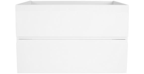 Waschbecken mit Unterschrank + Soft-Close Tress II ,b: 80cm - Weiß, KONVENTIONELL, Keramik/Holzwerkstoff (80/51,5/45cm) - Luca Bessoni