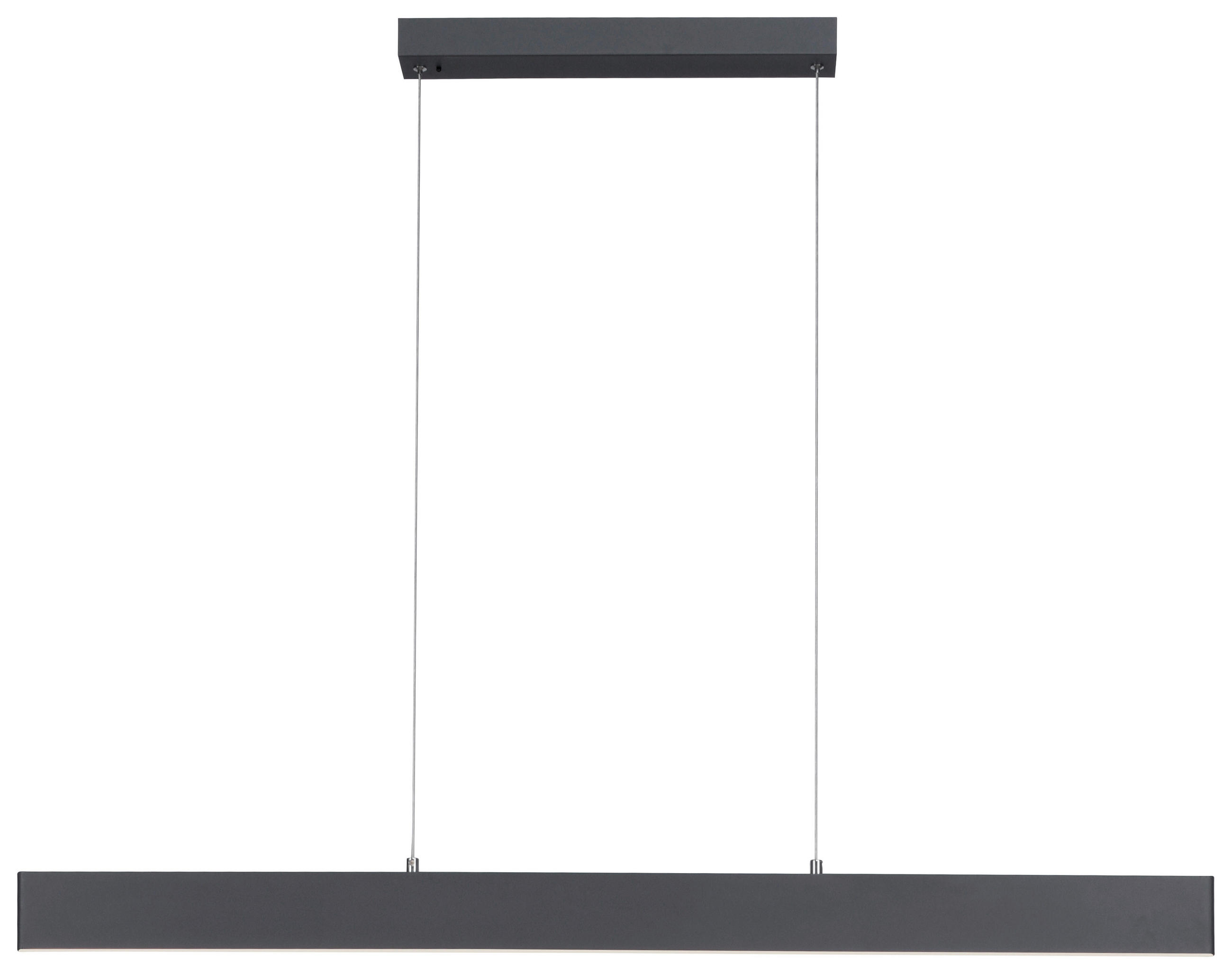 LED-HÄNGELEUCHTE Nila 121/6/120 cm   - Anthrazit, Design, Kunststoff/Metall (121/6/120cm)