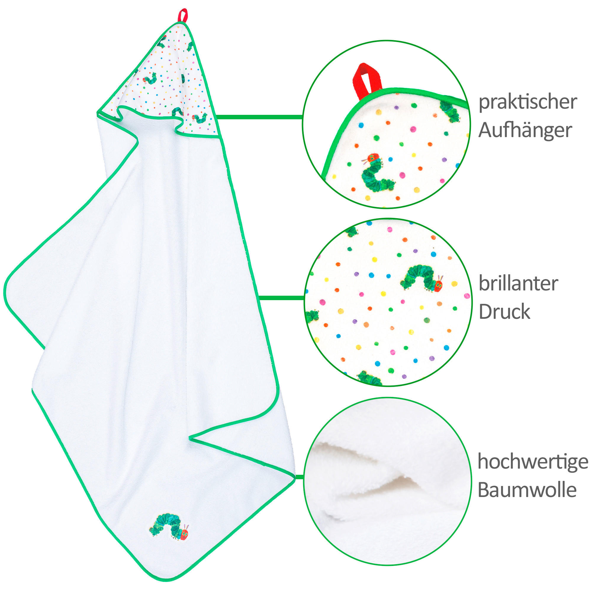 KAPUZENBADETUCH 100/100 cm    - Weiß, Basics, Textil (100/100cm)