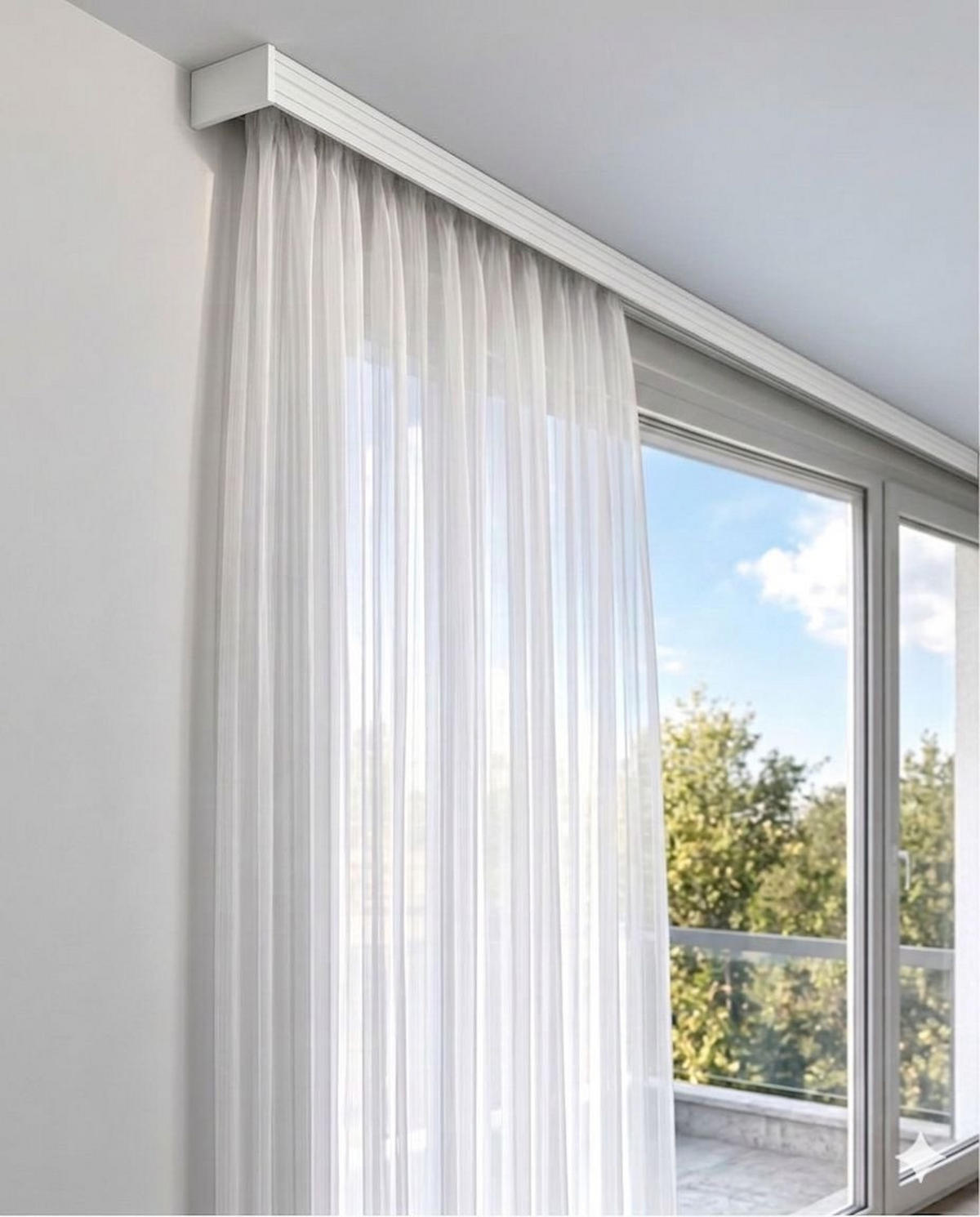 ŠINA ZA ZAVESU bela metal  - bela, Konvencionalno, metal (150cm) - Homeware