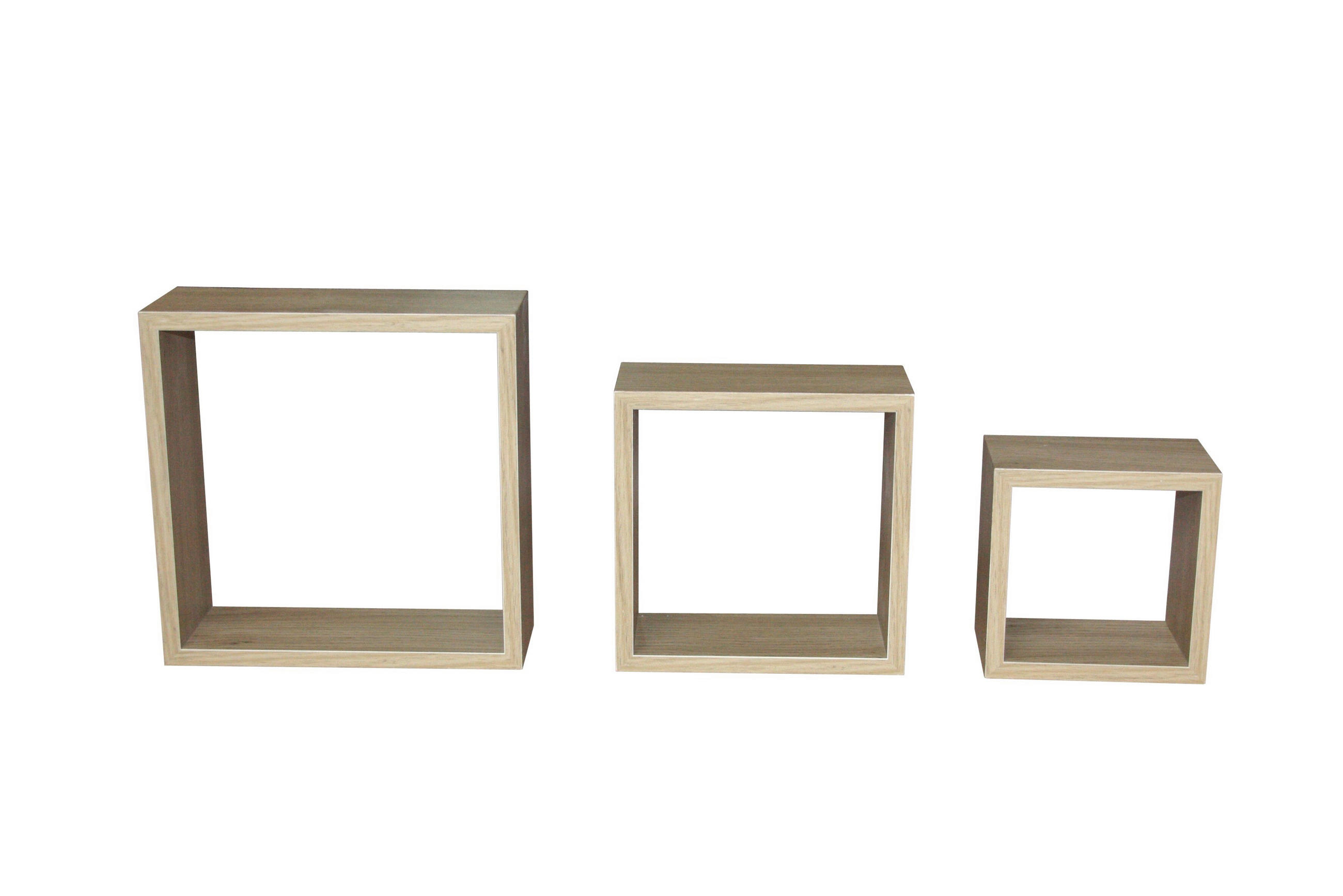 WANDREGALSET 3-teilig Sonoma Eiche  - Sonoma Eiche, Design, Holzwerkstoff - Carryhome