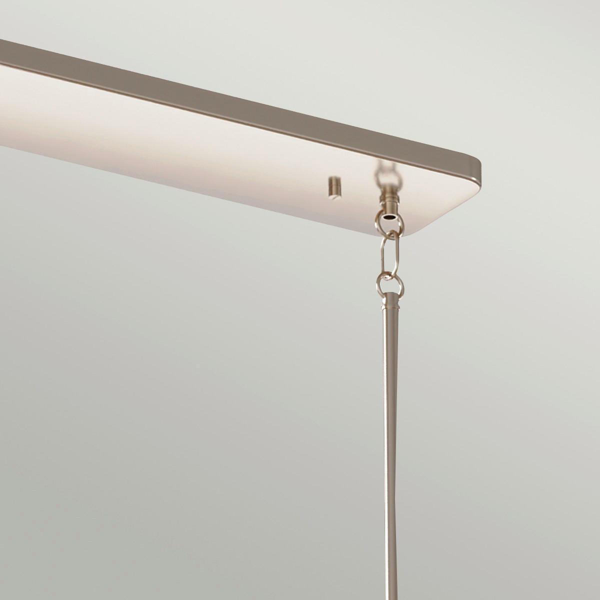 TAKKRONA Elstead Kimrose 113.7/55.8/32.5 cm  - nickelfärgad, Klassisk, metall/glas (113.7/55.8/32.5cm) - Elstead Lighting