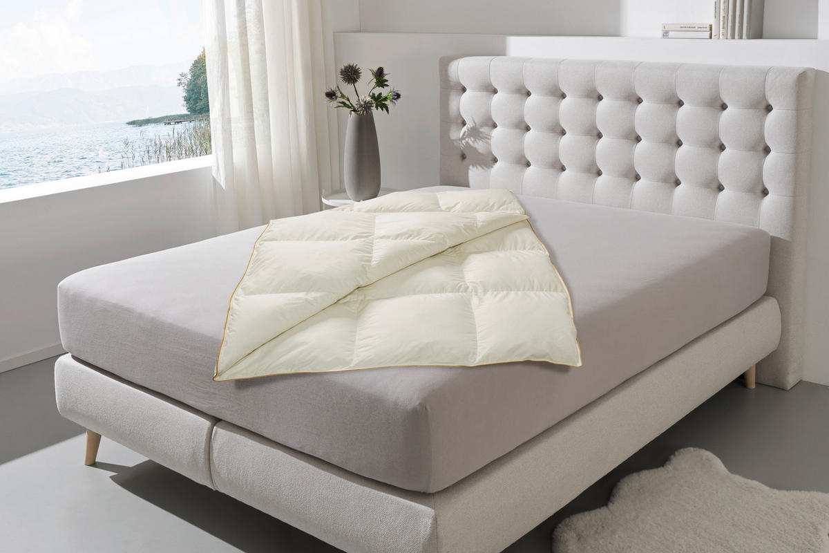 KASSETTENDECKE  Princessa 140/200 cm 100.00 % Polyester  - Weiß, Basics, Textil (140/200cm) - Sleeptex