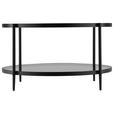 COUCHTISCH in Metall, Glas 80/80/42,5 cm  - Schwarz/Grau, MODERN, Glas/Metall (80/80/42,5cm) - Carryhome