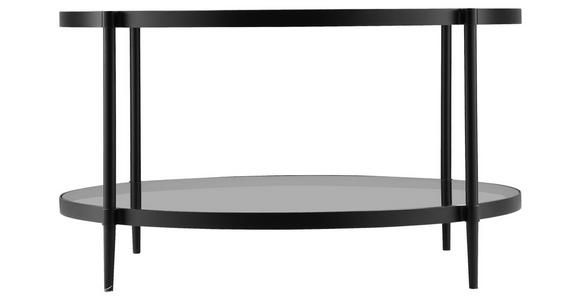 COUCHTISCH in Metall, Glas 80/80/42,5 cm  - Schwarz/Grau, MODERN, Glas/Metall (80/80/42,5cm) - Carryhome