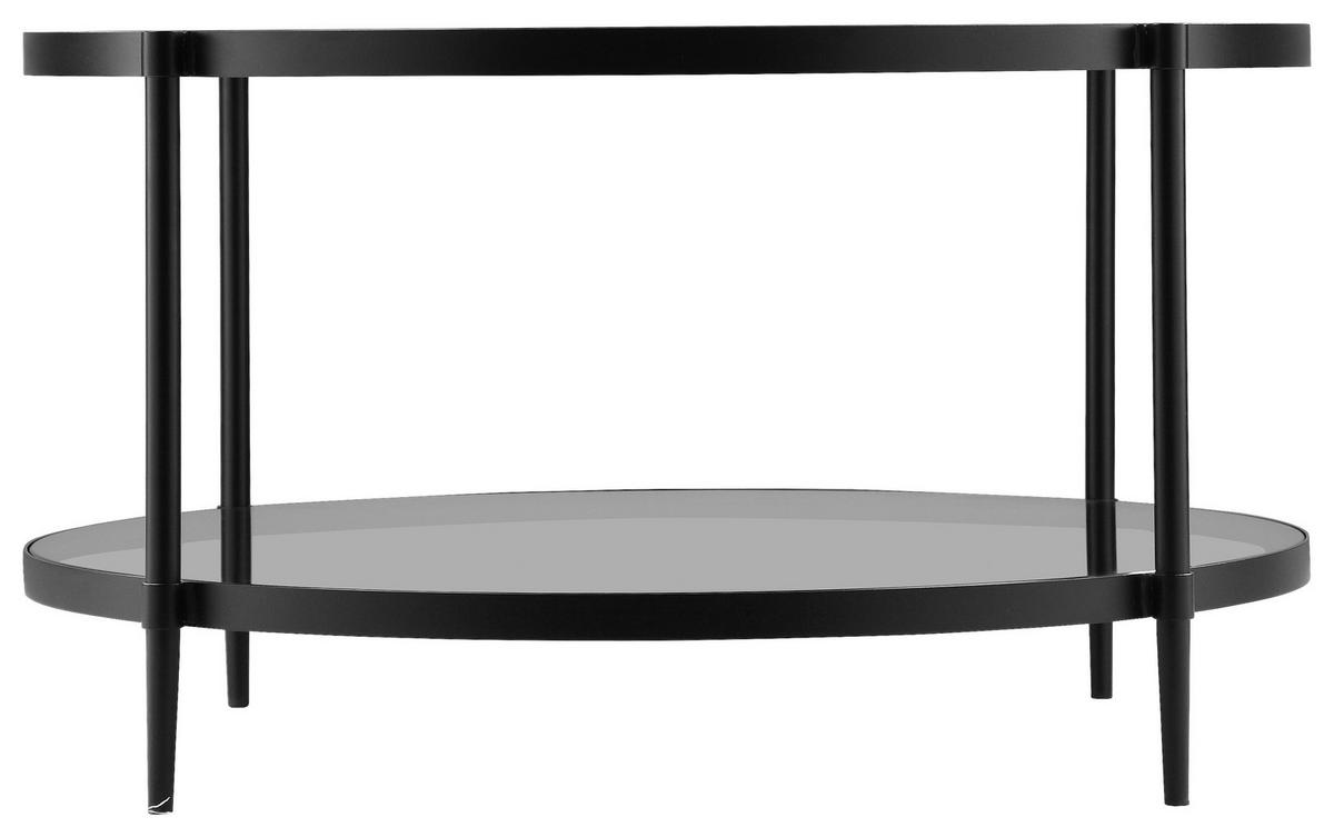 COUCHTISCH in Metall, Glas 80/80/42,5 cm  - Schwarz/Grau, Modern, Glas/Metall (80/80/42,5cm) - Carryhome