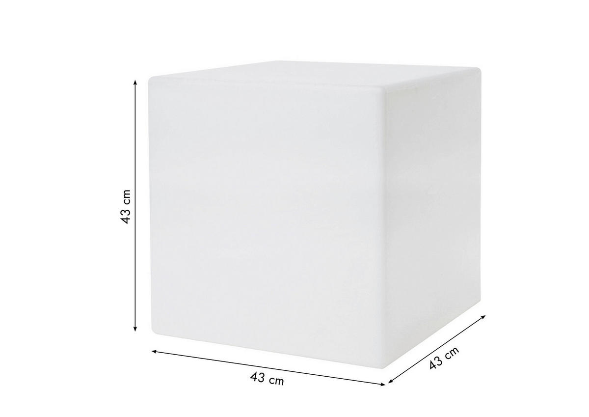 LED-DEKORATIONSLAMPA 43/43 cm   - vit, Basics, plast (43/43cm)