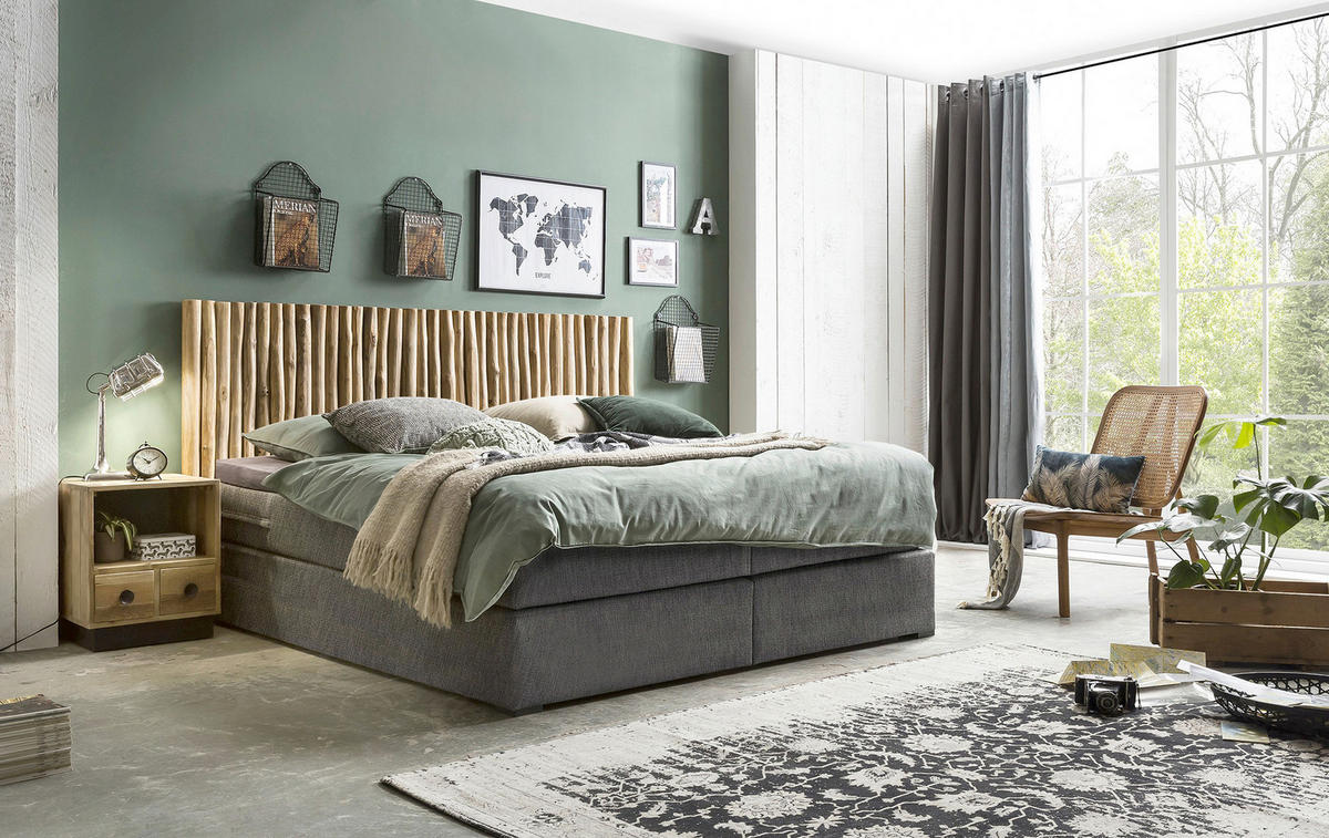 KOPFTEIL 220/120/5 cm  Naturfarben  - Naturfarben, Basics, Holz (220/120/5cm) - Livetastic