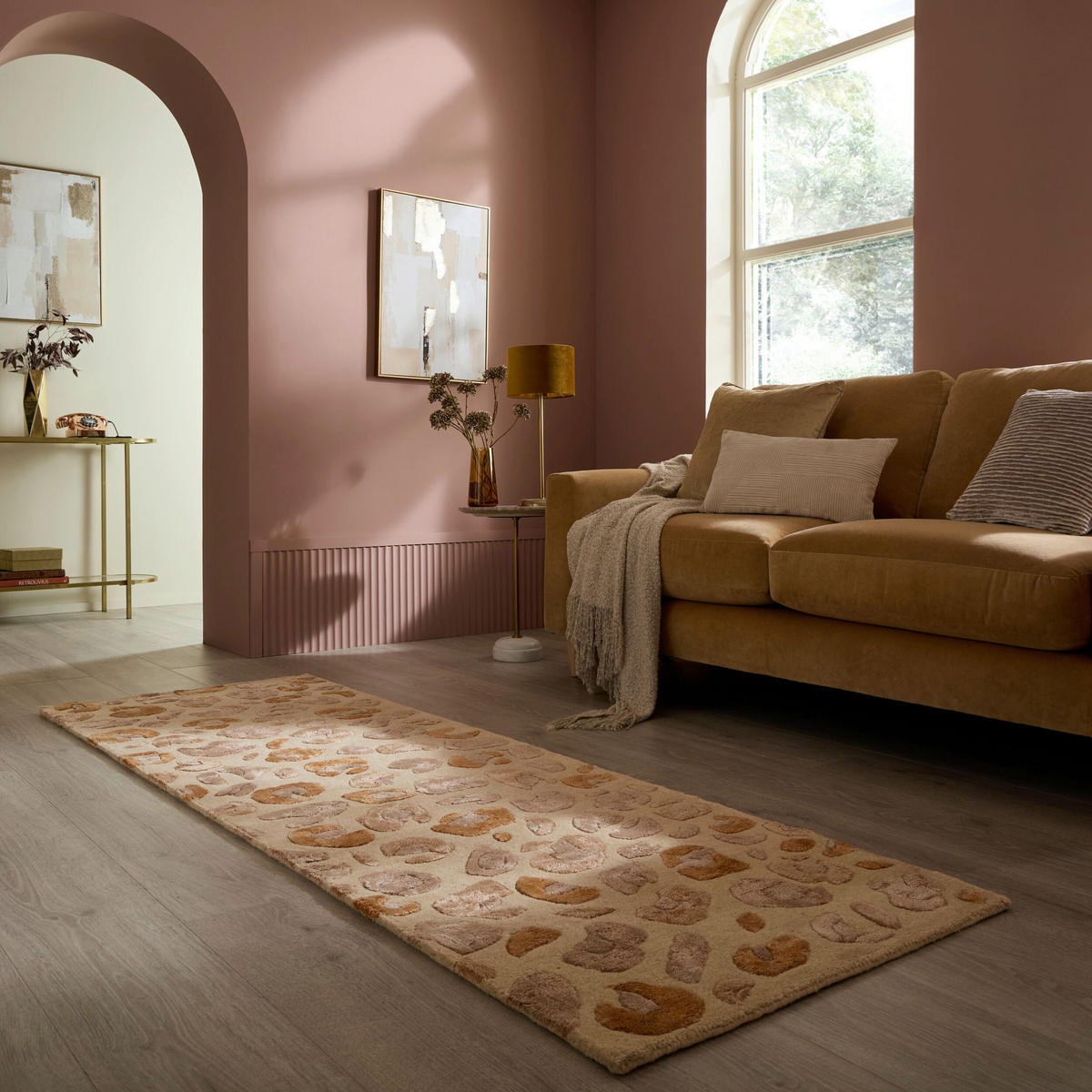 RUČNE TKANÝ KOBEREC, 80/230 cm prírodná farba - prírodná farba, Basics, textil (80/230cm) - Flair Rugs
