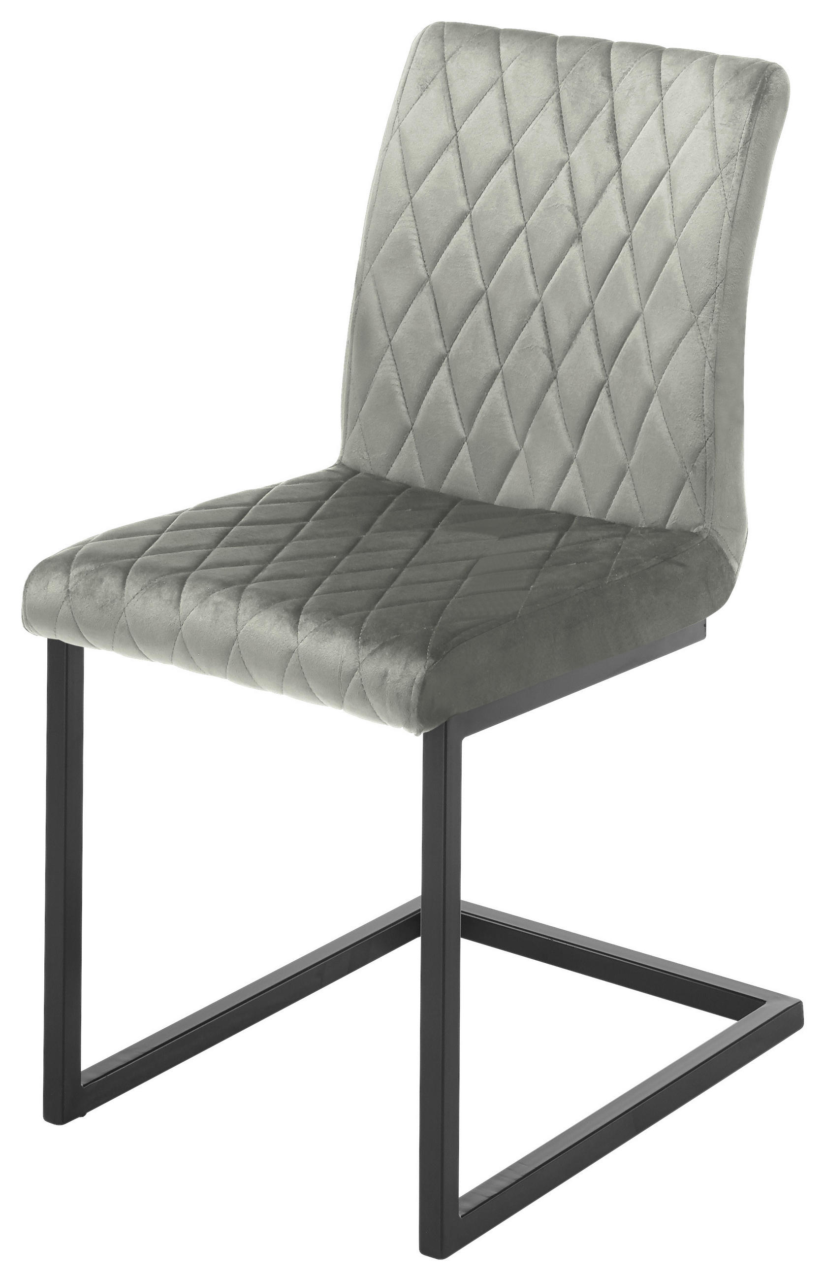 Schwingstuhl Kian Grau Gepolstert