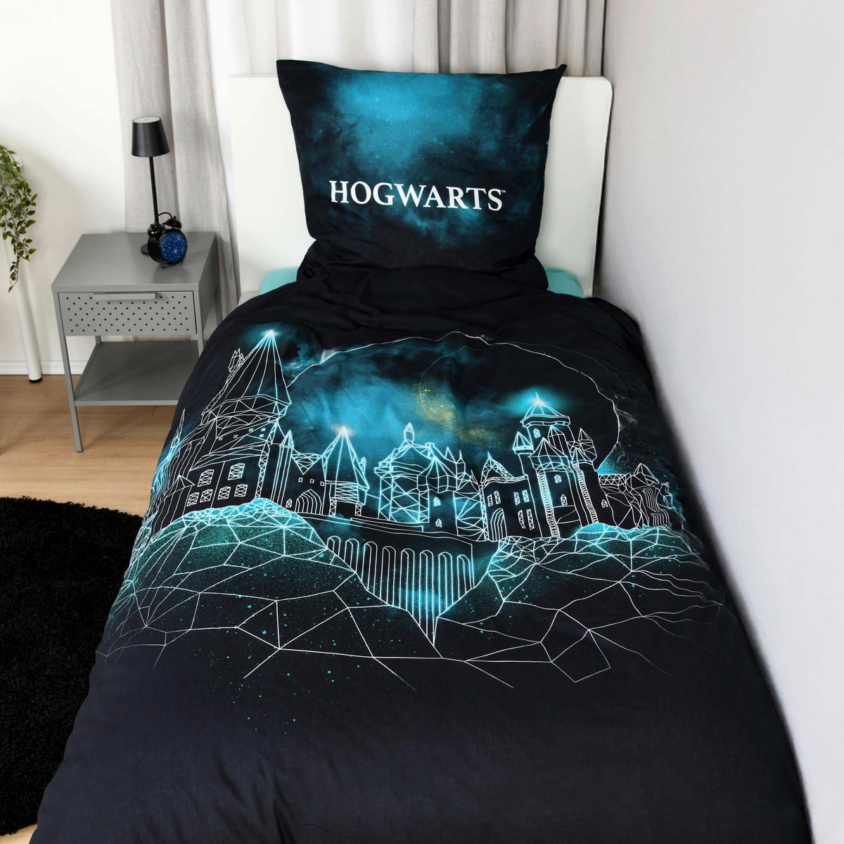 JUGENDBETTWÄSCHE Harry Potter Renforcé 135/200 cm  - Multicolor/Schwarz, Design, Textil (135/200cm) - Herding