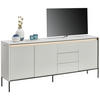 SIDEBOARD 192/82/40 cm Weiss  - Weiss/Schwarz, Design, Holzwerkstoff (192/82/40cm) - Hom`in