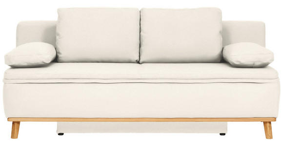 SCHLAFSOFA in Webstoff Creme  - Creme/Naturfarben, KONVENTIONELL, Holz/Textil (203/95/96cm) - Venda