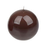 KERZE - Braun, Basics, Paraffin (8,0/8,0cm) - Ambia Home